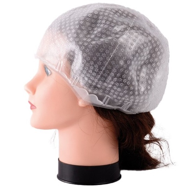 BFUTI46000  Gorro de mechas transparente estrellitas silicona Bifull