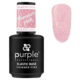 P1445  Base Elastic Shimmer Pink 15 ml Purple