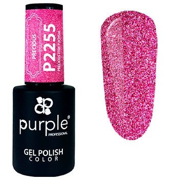 P2255  Gel Polish Precious Pink Fuchsia 10 ml  Purple