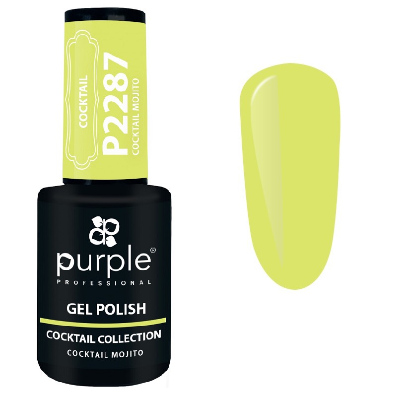 P2287  Gel Polish Cocktail Mojito 10 ml  Purple