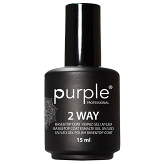 P790  Base&Top Coat 2Way 15 ml  Purple