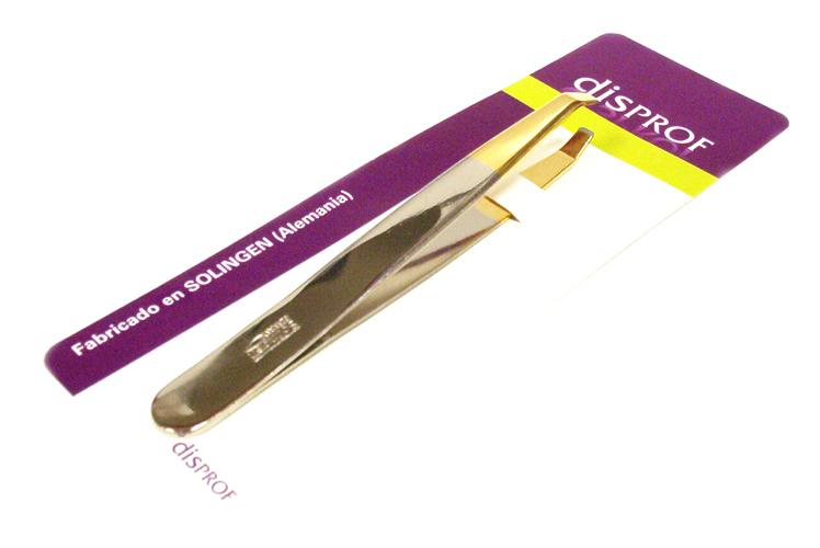 VP2174  Pinza Depilar Ancha Oro Recta