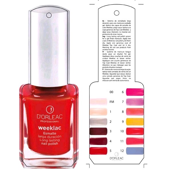 XE18013  Esmalte Uñas Weeklac Rojo Fuego nº 13